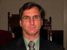 This is a picture of our Pastor, taken in our church.